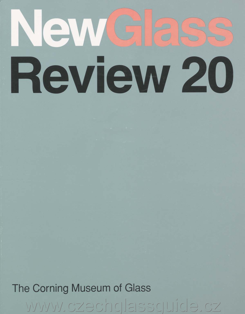 New Glass Review 1999