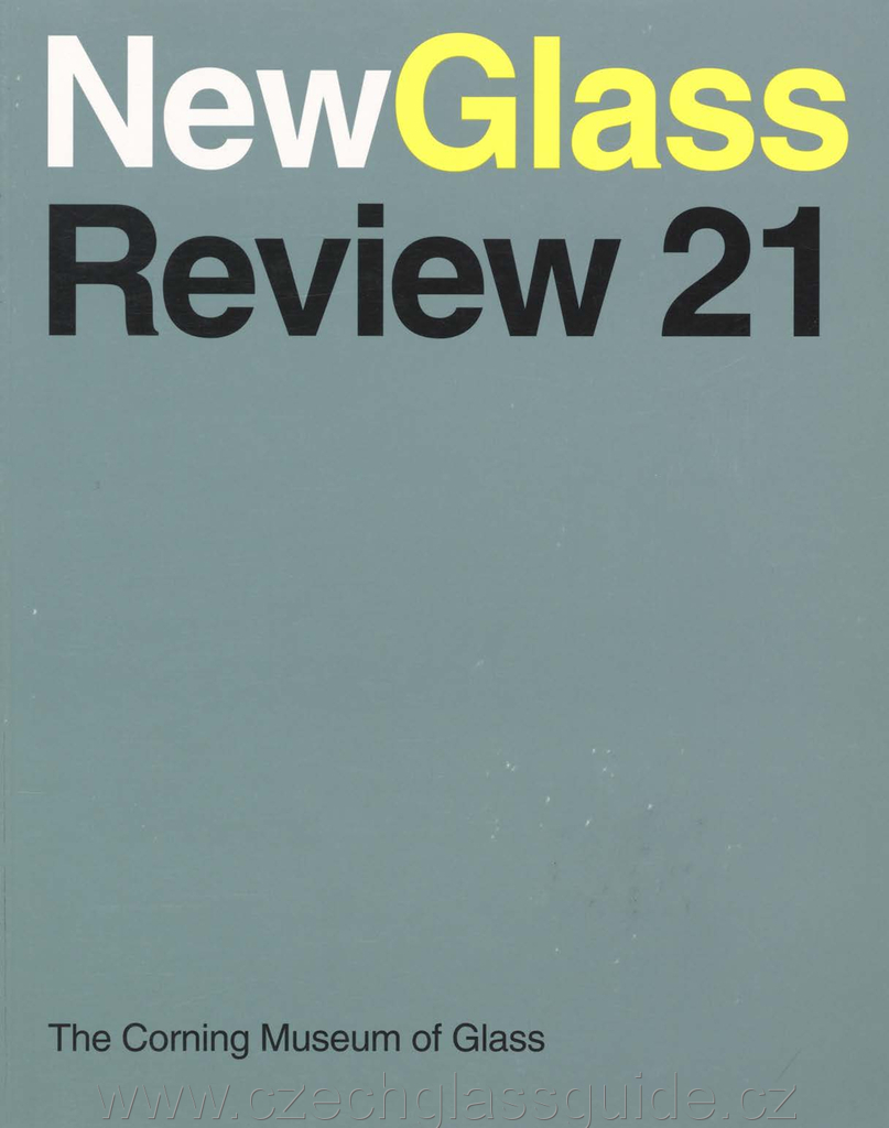 New Glass Review 2000