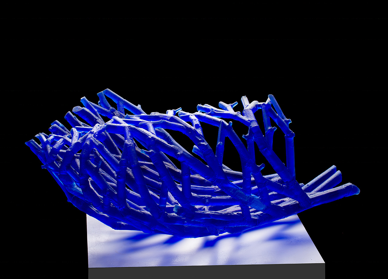 I. Mareš: cast glass sculpture 