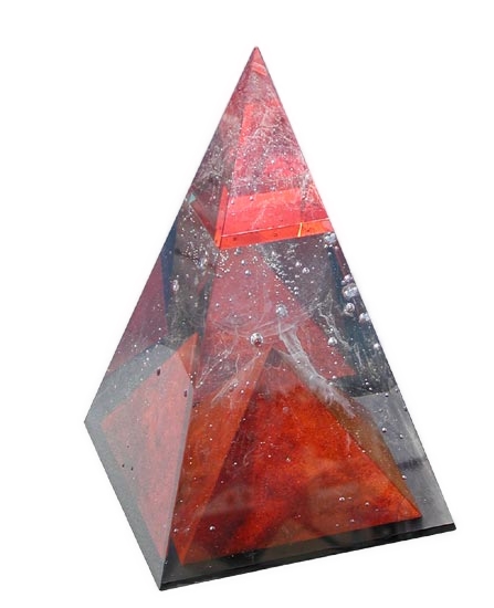 M. Fišar - Sculpture Red Pyramid
