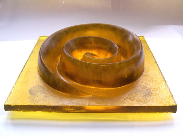 M. Fišar - Sculpture Yellow Spiral