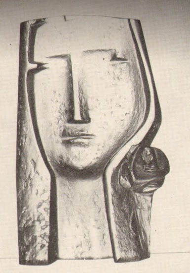 J. Černý - Děvče s růží, sculpture