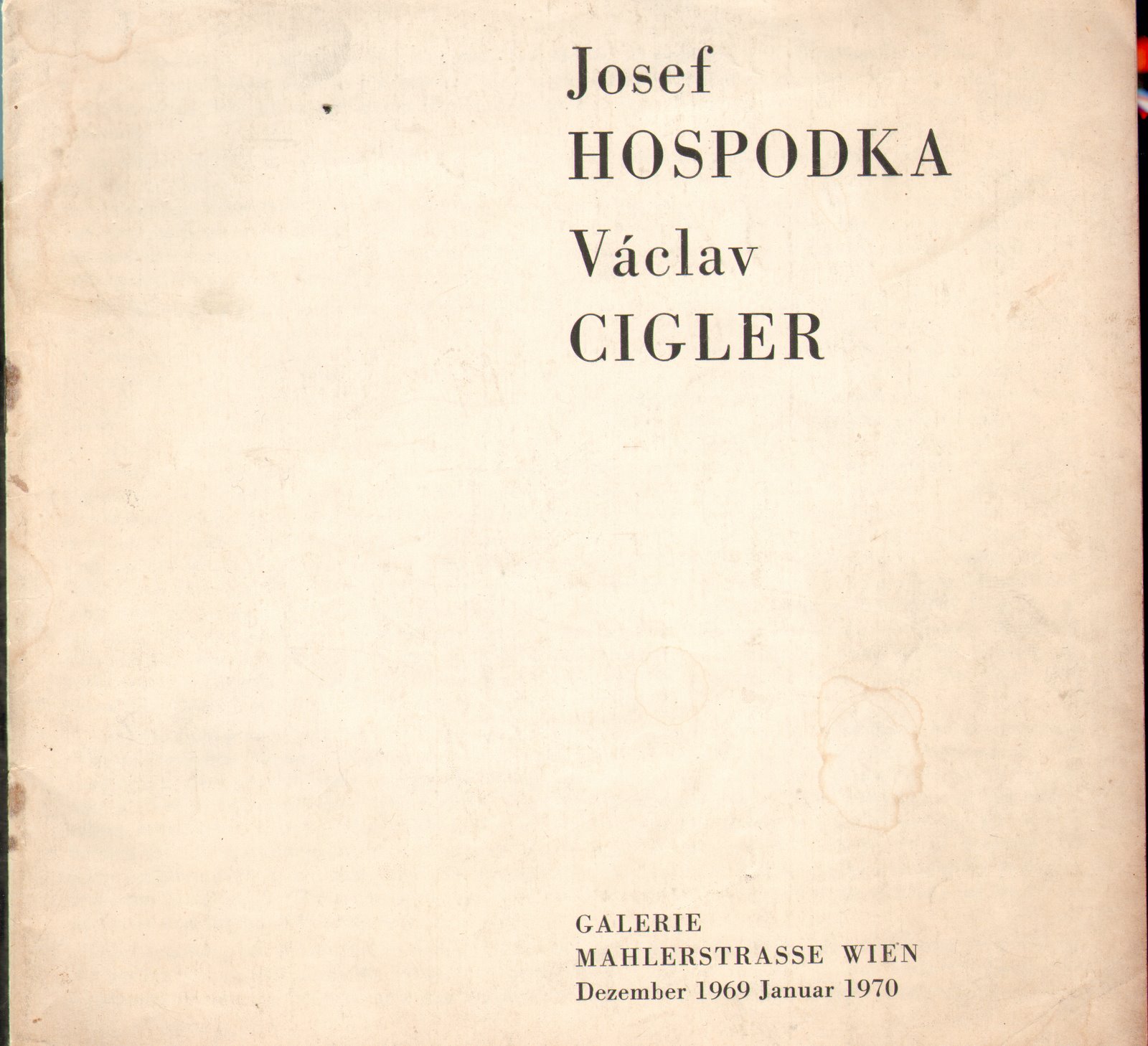 Josef Hospodka a Václav Cígler - 1970 