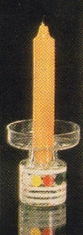 Borské sklo -  21091/94063/9, Candlestick
