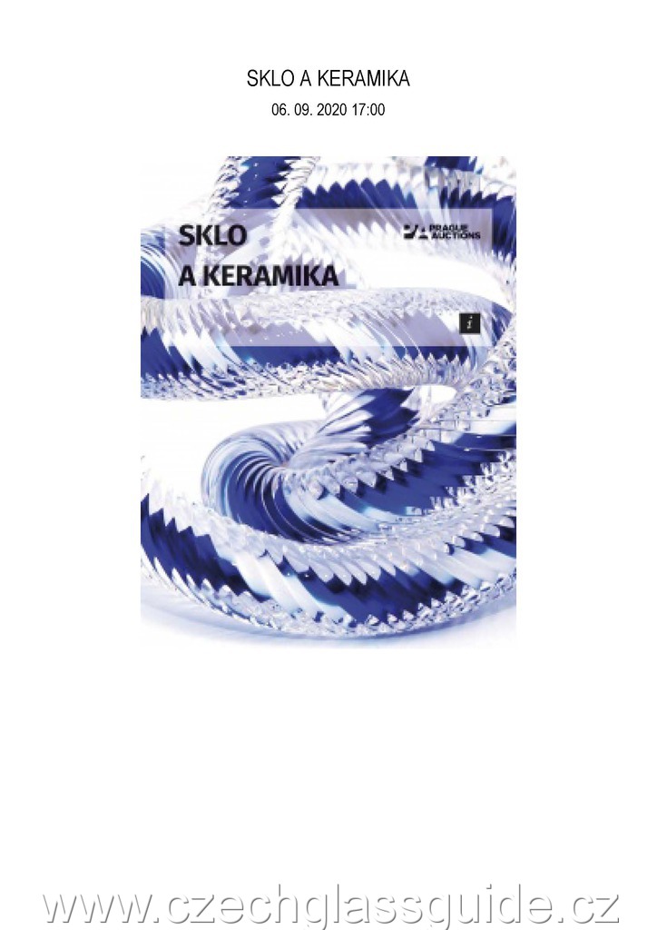 Prague Auctions - Sklo a keramika - 9/2020