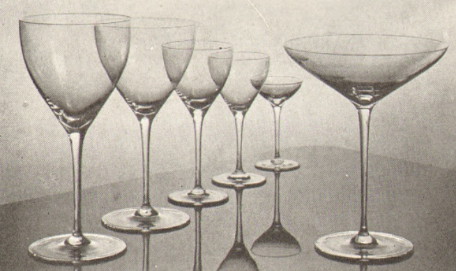 O. Lipský - Borské sklo - Drinking set